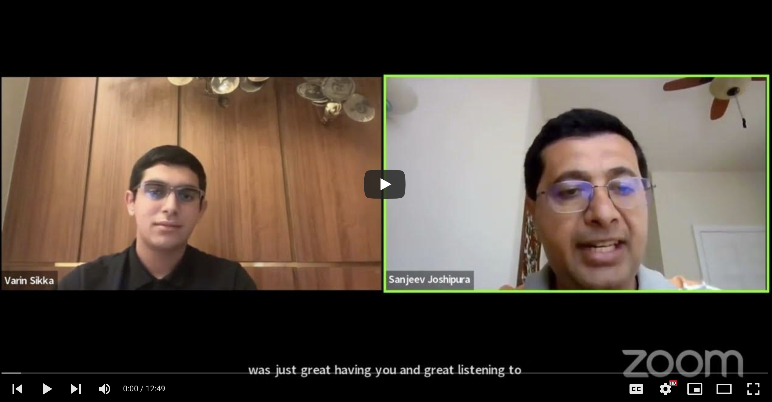 Still from Indiaspora speech video